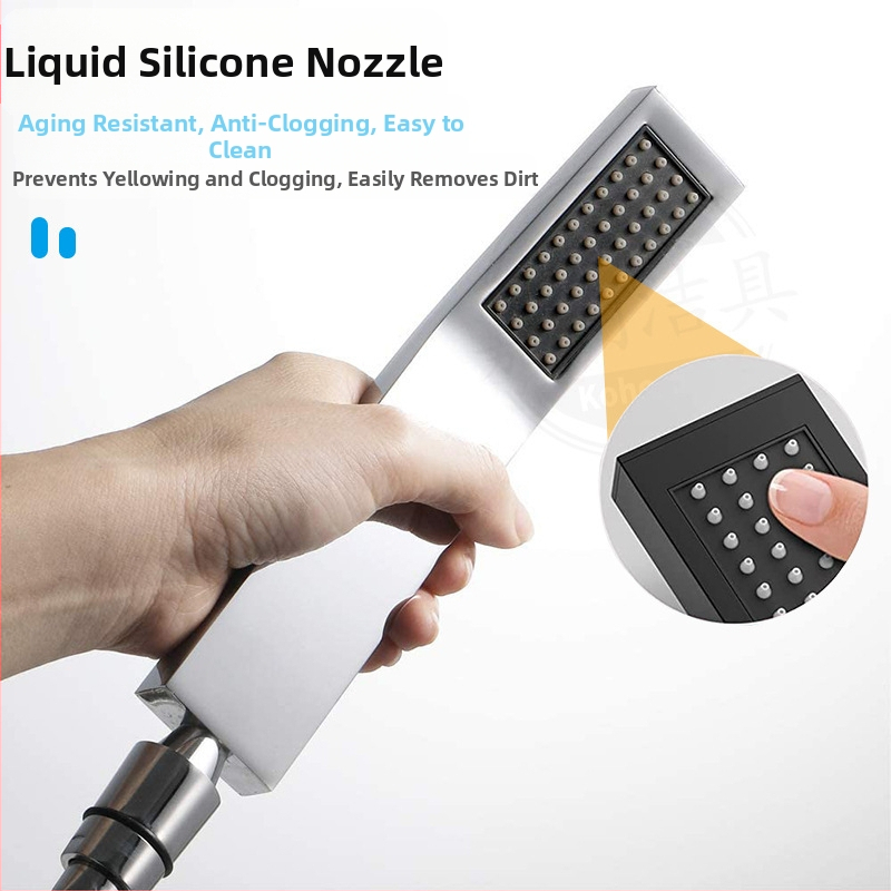 Harbor nerūdijančio plieno kvadratinė lietaus dušo galvutė, paslėpta sienos montavimas, kvadratinė purkštukas, elektroplakavimas paviršius