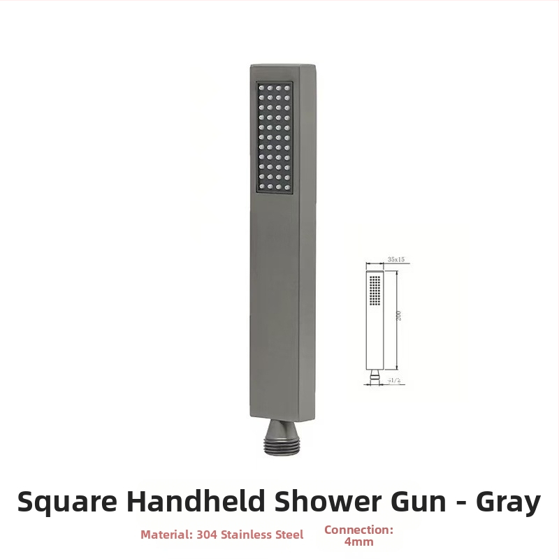 Harbor nerūdijančio plieno kvadratinė lietaus dušo galvutė, paslėpta sienos montavimas, kvadratinė purkštukas, elektroplakavimas paviršius