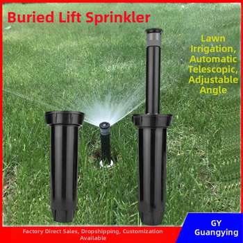 Guangying užkasamas teleskopinis purkštuvas su 360° sukimu, skirtas laistymui vejo ir sode (inžineriniai plastikai)