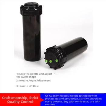 Guangying užkasamas teleskopinis purkštuvas su 360° sukimu, skirtas laistymui vejo ir sode (inžineriniai plastikai)
