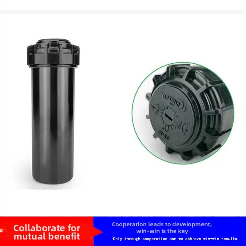 Guangying заровен телескопичен пръскалник с въртяща се глава, 360° поливане за тревни площи и градина (инженерни пластмаси)