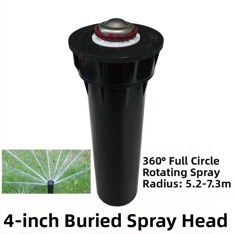 Guangying užkasamas teleskopinis purkštuvas su 360° sukimu, skirtas laistymui vejo ir sode (inžineriniai plastikai)