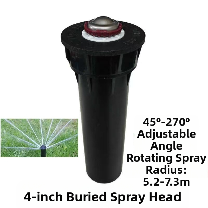 Guangying užkasamas teleskopinis purkštuvas su 360° sukimu, skirtas laistymui vejo ir sode (inžineriniai plastikai)