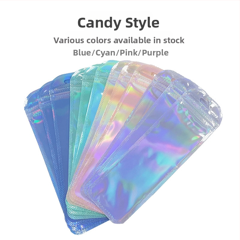 Самозалепваща прозрачна опаковъчна торбичка за подаръци с заоблени краища; дължина на запечатване 2.5 cm; опаковка 50 бр.; материал: нов материал