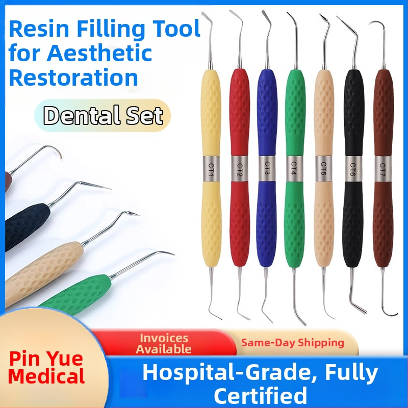 Pinyue fogászati esztétikai gyanta helyreállítási készlet kettős fejű eszközzel, 146 g/készlet, felnőtteknek