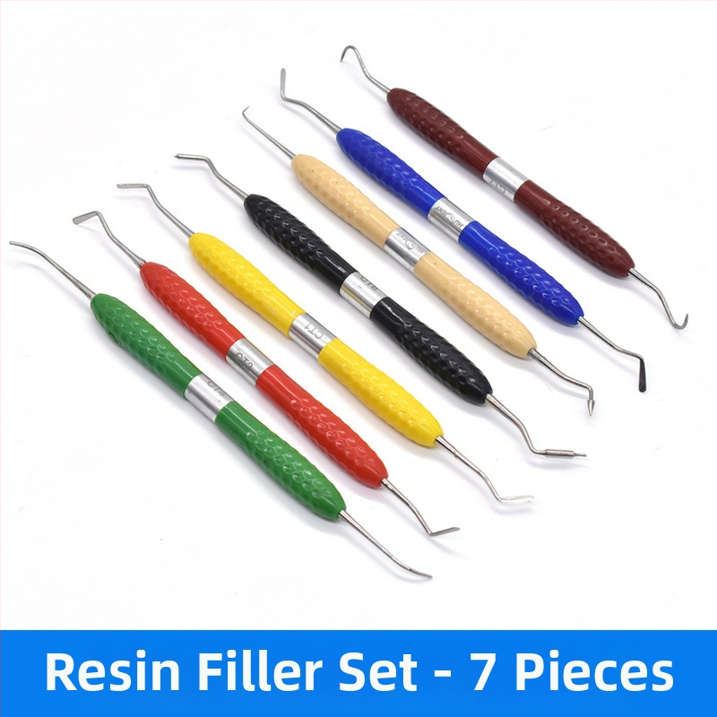 Pinyue fogászati esztétikai gyanta helyreállítási készlet kettős fejű eszközzel, 146 g/készlet, felnőtteknek