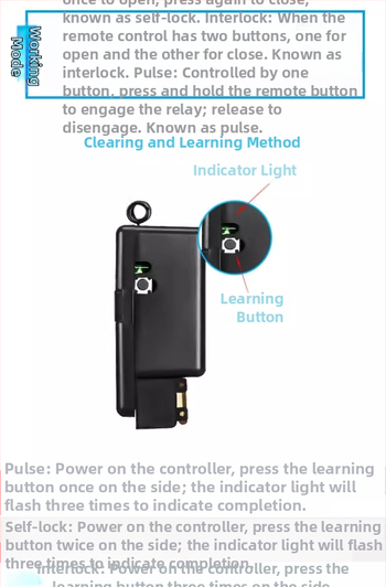 Belaidė nuotolinio valdymo jungiklis lempai ir varikliui – Ruiduo chuang