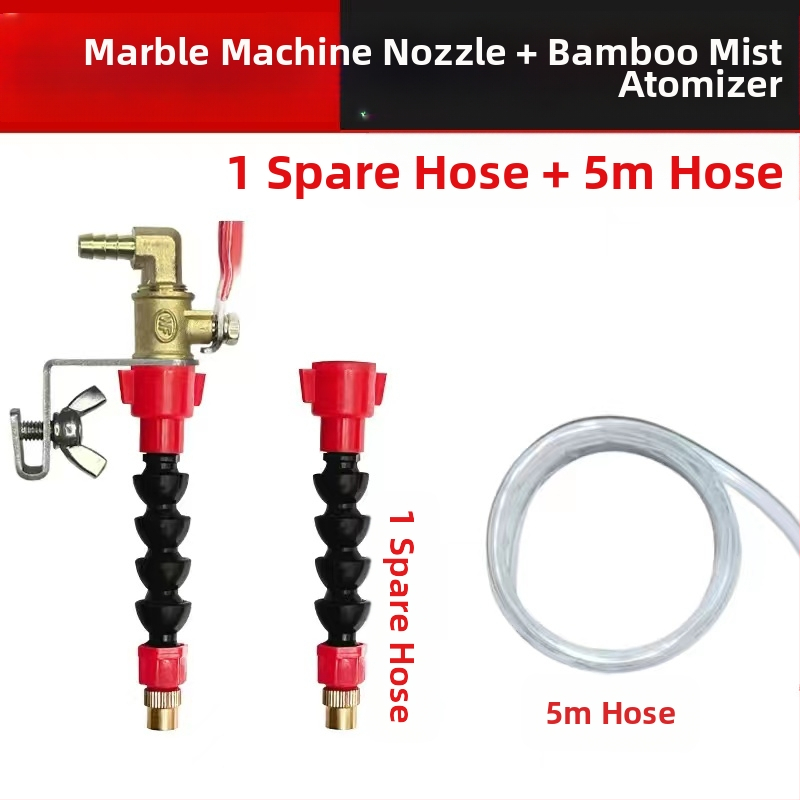 Устройство за водно пръскане за режещи и фрезерни машини с прахозащита и охлаждане, универсално за каменоделски машини, аксесоар за ъглошлайф