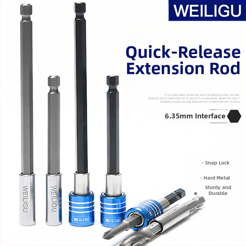 Magnetinis pratęsimo velenas elektriniam atsuktuvui — nerūdijantis plienas, savarankiškai užrakintas, bitų laikiklis