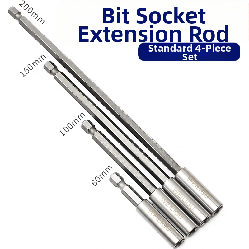 Magnetinis pratęsimo velenas elektriniam atsuktuvui — nerūdijantis plienas, savarankiškai užrakintas, bitų laikiklis