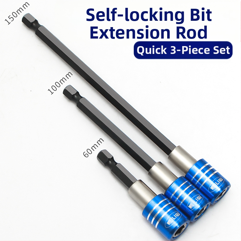 Magnetinis pratęsimo velenas elektriniam atsuktuvui — nerūdijantis plienas, savarankiškai užrakintas, bitų laikiklis