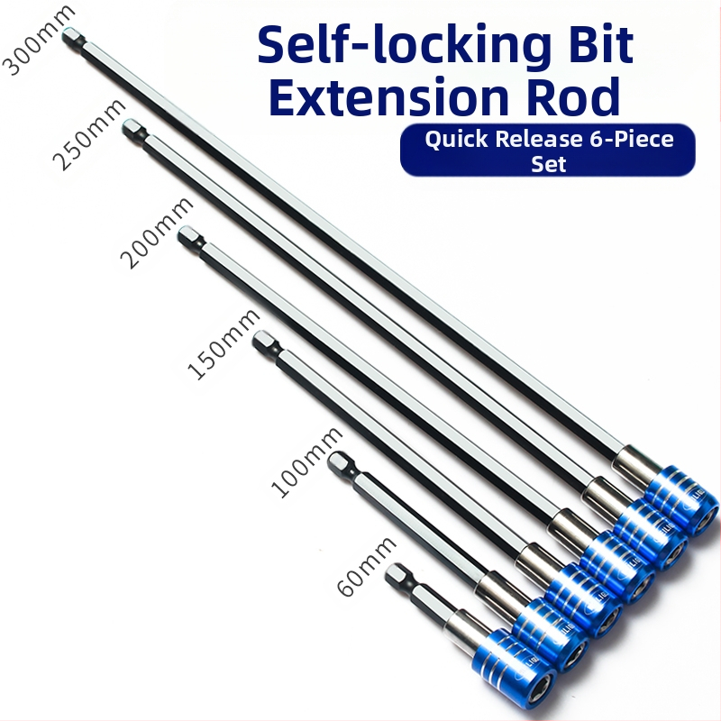 Magnetinis pratęsimo velenas elektriniam atsuktuvui — nerūdijantis plienas, savarankiškai užrakintas, bitų laikiklis