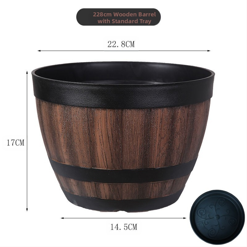 Цветарник от смола, подов модел, класически стил, за домашно градинарство