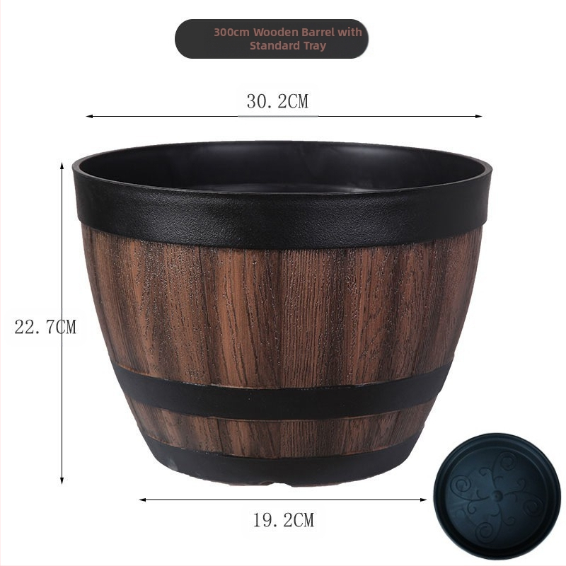 Цветарник от смола, подов модел, класически стил, за домашно градинарство