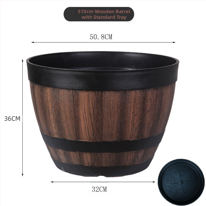 Цветарник от смола, подов модел, класически стил, за домашно градинарство