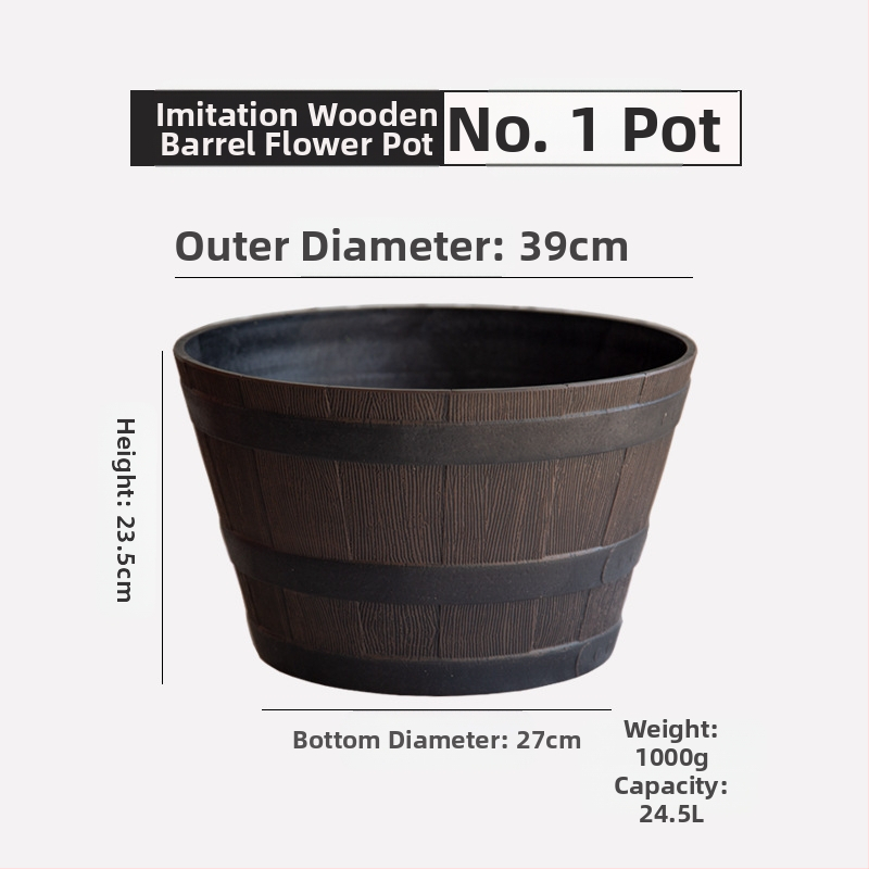 Цветарник от смола, подов модел, класически стил, за домашно градинарство