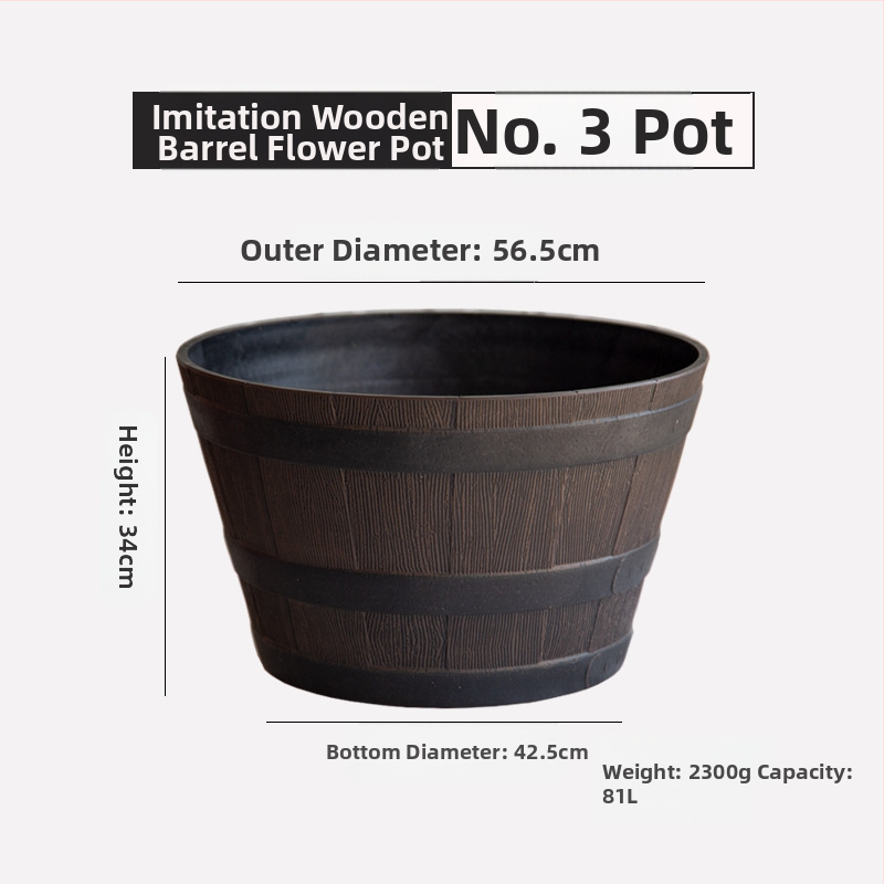 Цветарник от смола, подов модел, класически стил, за домашно градинарство