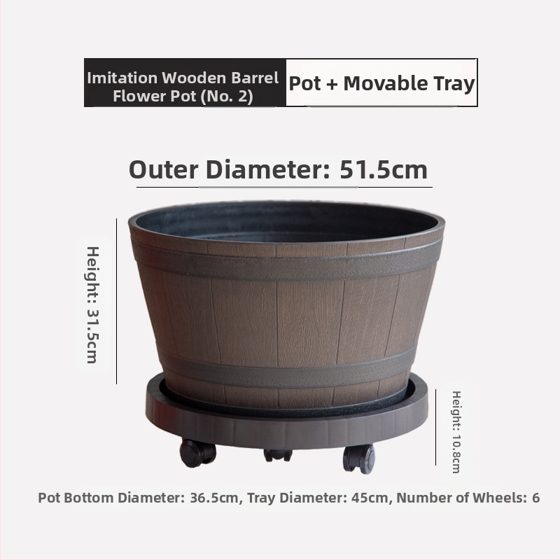 Цветарник от смола, подов модел, класически стил, за домашно градинарство