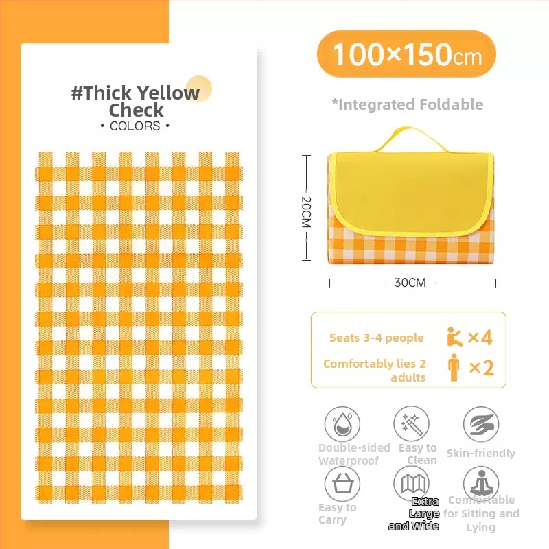 PVC piknika paklājs, Oxford audums, ūdensizturīgs, ārējai lietošanai, pārnēsājams