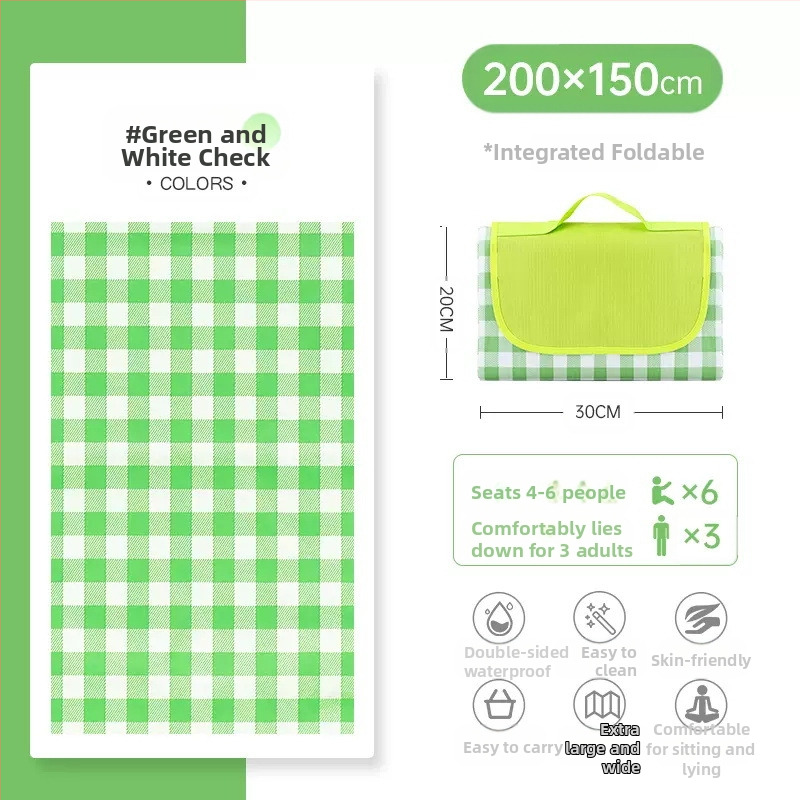 PVC piknika paklājs, Oxford audums, ūdensizturīgs, ārējai lietošanai, pārnēsājams