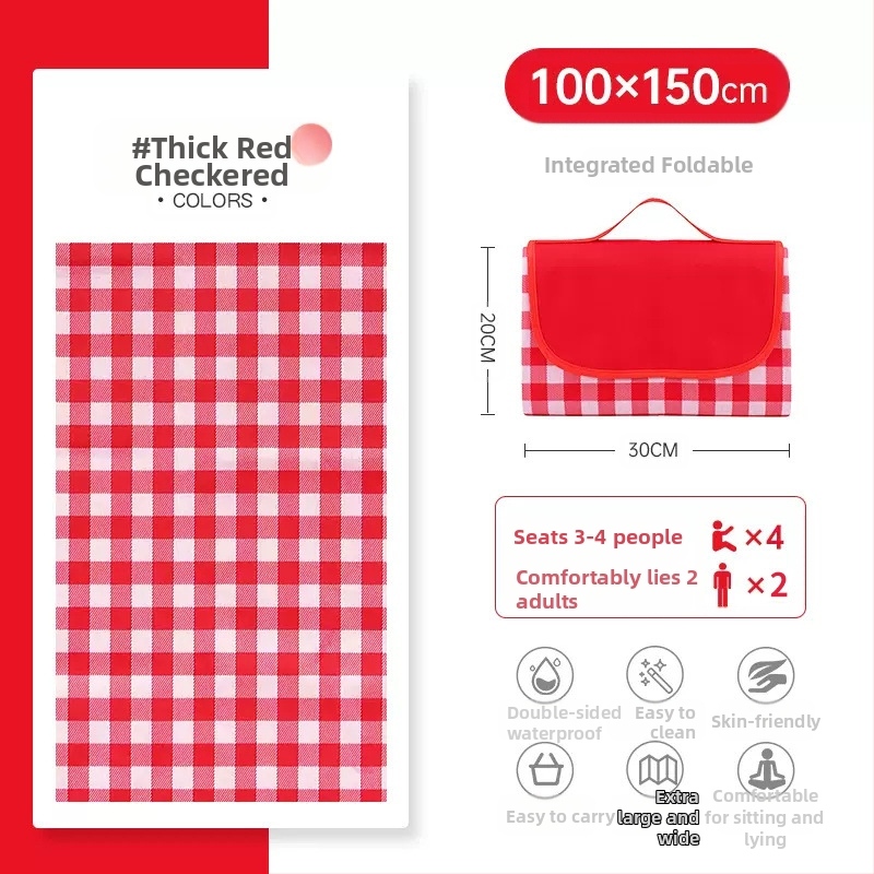 PVC piknika paklājs, Oxford audums, ūdensizturīgs, ārējai lietošanai, pārnēsājams