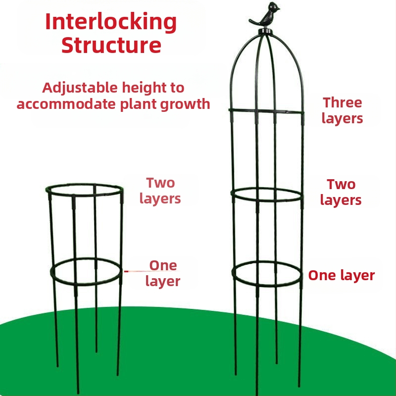 Градинска катереща рамка за рози и клематиси, чадърообразна рамка, държач за зелени растения, подходящ за външна употреба (Стил: пасторален; Оптимална температура за растеж: Други; Вид растения: Други)