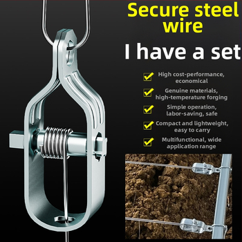 Галванизиран стоманен напрегател за тел за лозови арки и оранжерии, изцяло стоманена конструкция