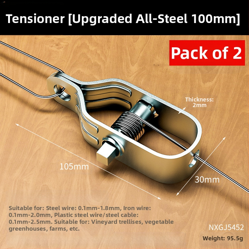 Галванизиран стоманен напрегател за тел за лозови арки и оранжерии, изцяло стоманена конструкция