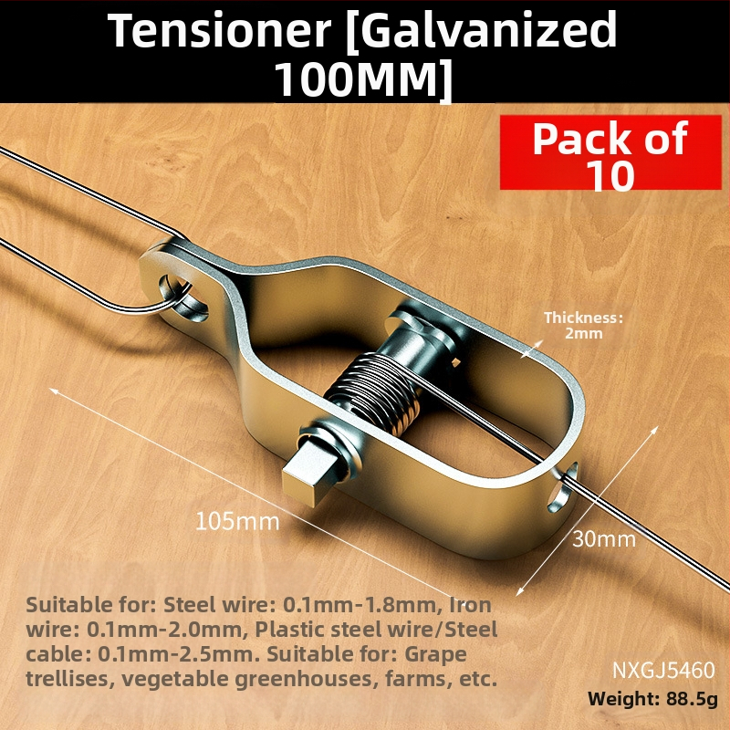 Галванизиран стоманен напрегател за тел за лозови арки и оранжерии, изцяло стоманена конструкция