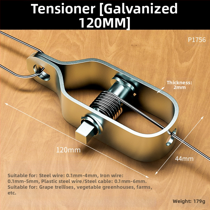 Галванизиран стоманен напрегател за тел за лозови арки и оранжерии, изцяло стоманена конструкция