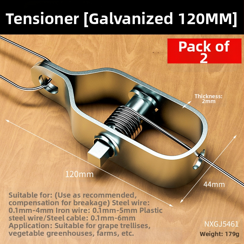 Галванизиран стоманен напрегател за тел за лозови арки и оранжерии, изцяло стоманена конструкция