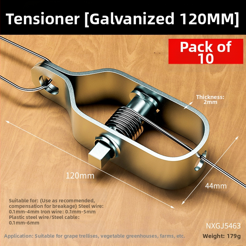 Галванизиран стоманен напрегател за тел за лозови арки и оранжерии, изцяло стоманена конструкция