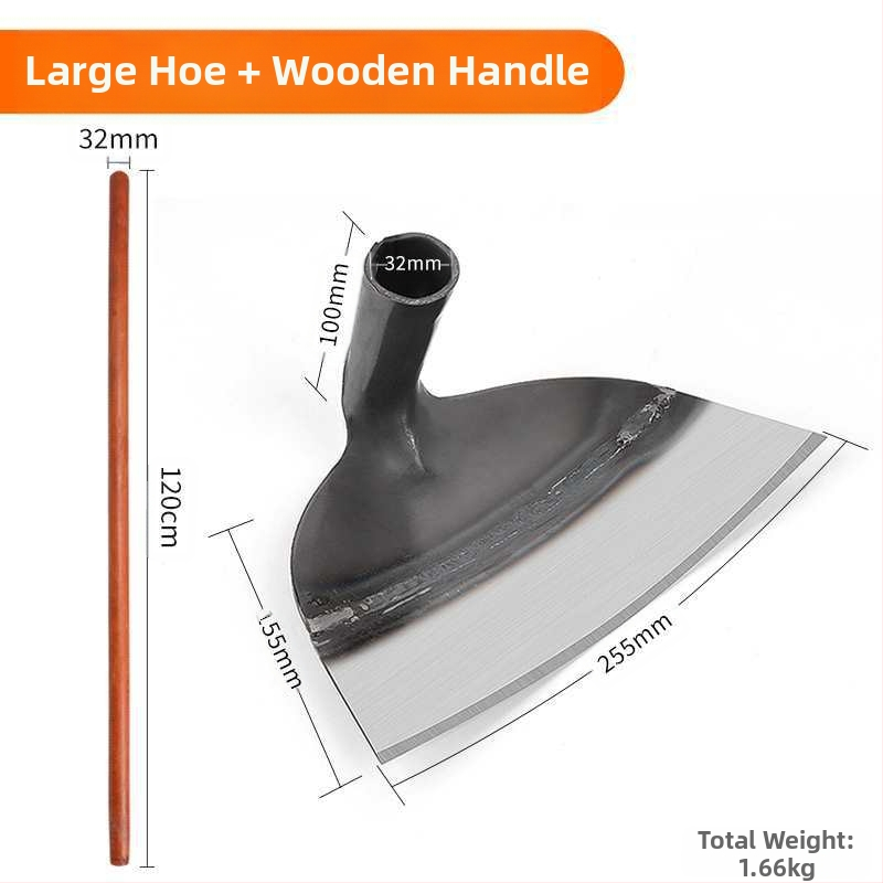 Mangano plieno sodo kastuvė, daugiafunkcinis įrankis ravėjimui, kasimui ir daržovių sodinimui