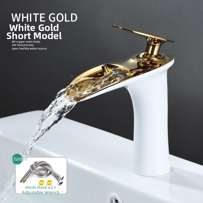 Vario karšto ir šalto vandens maišytuvas plautuvei, vieno skylės montavimas, keraminių vožtuvo korpusas, elektroplatinė apdaila