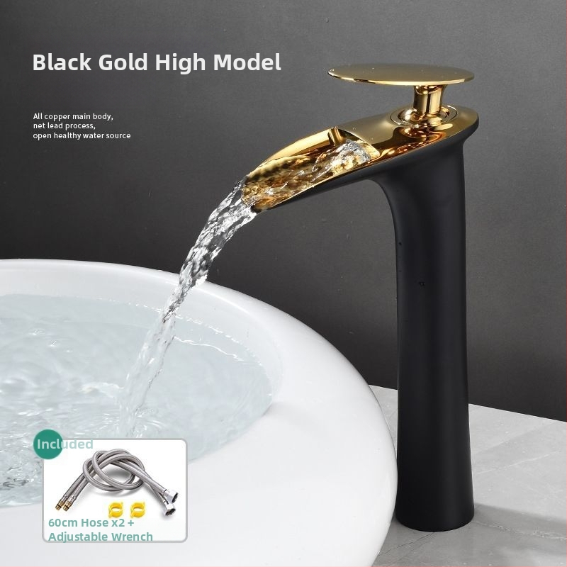 Vario karšto ir šalto vandens maišytuvas plautuvei, vieno skylės montavimas, keraminių vožtuvo korpusas, elektroplatinė apdaila