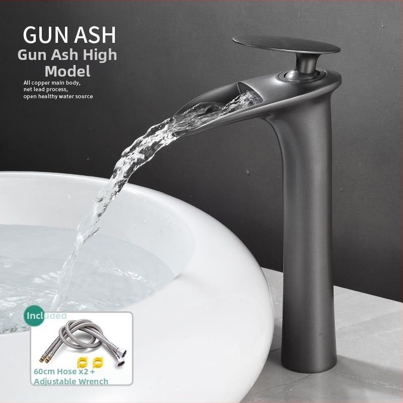 Vario karšto ir šalto vandens maišytuvas plautuvei, vieno skylės montavimas, keraminių vožtuvo korpusas, elektroplatinė apdaila