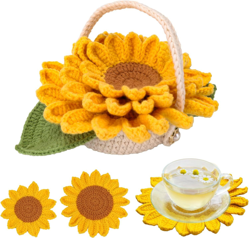 Rinkinys megzti gyvūnėliams su vilnos siūlais – pusiau verptas, susukti siūlai, pieno medvilnė