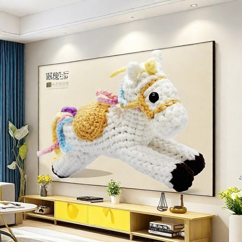 Rinkinys megzti gyvūnėliams su vilnos siūlais – pusiau verptas, susukti siūlai, pieno medvilnė