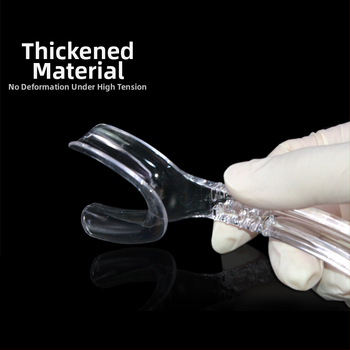 Ortodontikus kettős fejű fém retraktor-nyitó, magas hőállóságú, felnőtteknek, szájfotózáshoz