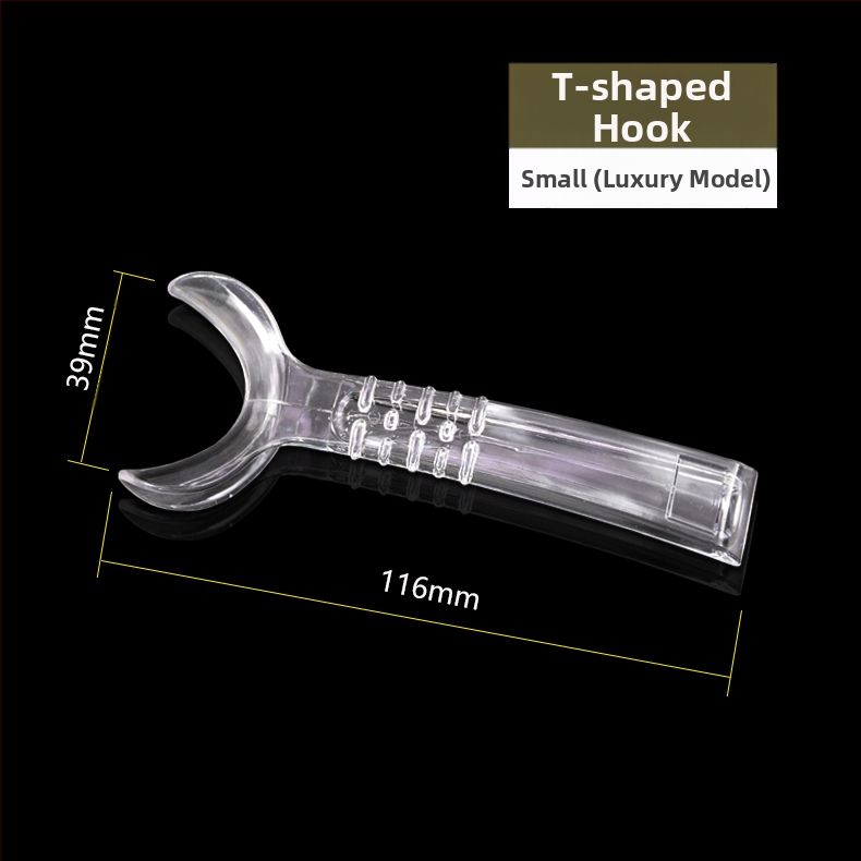 Ortodontikus kettős fejű fém retraktor-nyitó, magas hőállóságú, felnőtteknek, szájfotózáshoz