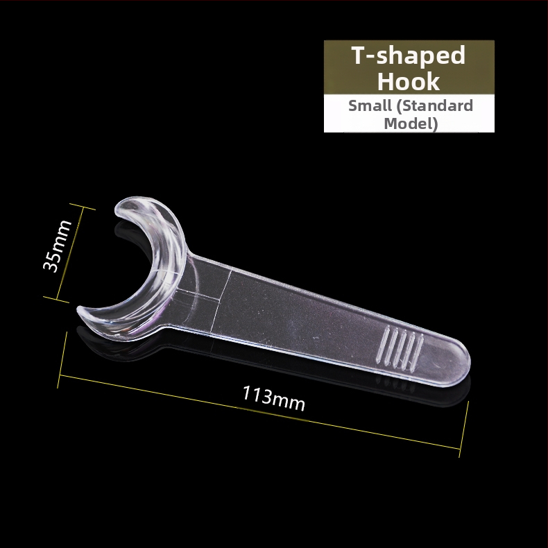 Ortodontikus kettős fejű fém retraktor-nyitó, magas hőállóságú, felnőtteknek, szájfotózáshoz