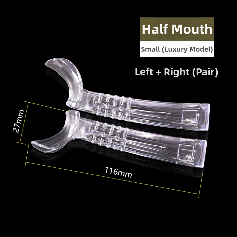 Ortodontikus kettős fejű fém retraktor-nyitó, magas hőállóságú, felnőtteknek, szájfotózáshoz