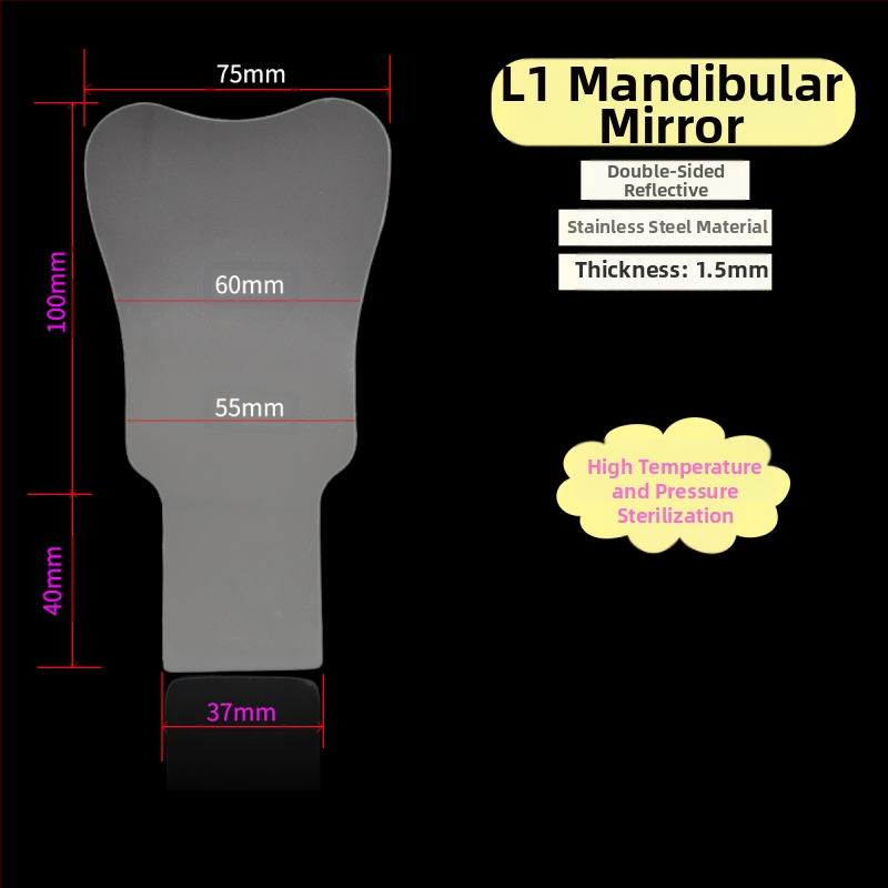 Ortodontikus kettős fejű fém retraktor-nyitó, magas hőállóságú, felnőtteknek, szájfotózáshoz