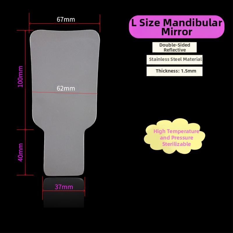 Ortodontikus kettős fejű fém retraktor-nyitó, magas hőállóságú, felnőtteknek, szájfotózáshoz