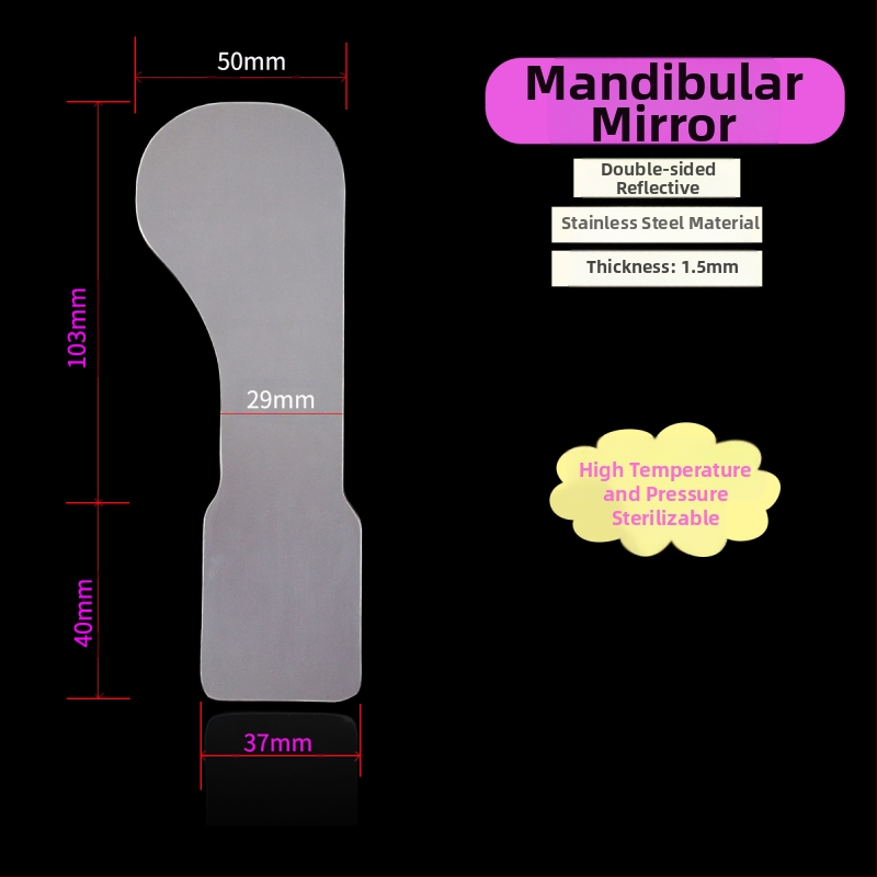 Ortodontikus kettős fejű fém retraktor-nyitó, magas hőállóságú, felnőtteknek, szájfotózáshoz