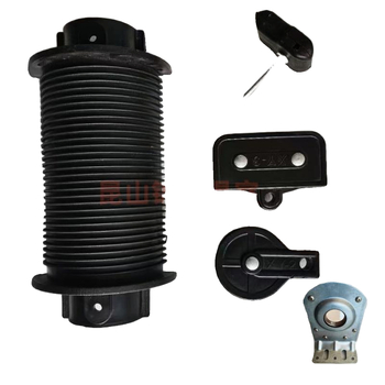 Σετ τριών τροχαλίων για θερμοκήπιο: βάση ρουλεμάν για δίσκο, τροχαλία αντίστροφης κίνησης και κλιπ τοποθέτησης για σκοινί χάλυβα