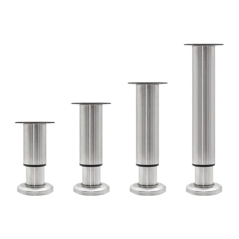 Регулируеми крачета за мебели – Qiaoju qiaojian hardware, модел QJDL-BXGGJ-7, материал: неръждаема стомана/хладно валцована стомана, подходящи за шкафове и дивани, стил: модерен минимализъм