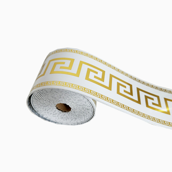 PVC πλακίδια με εφέ μαρμάρου, αυτοκόλλητη διακοσμητική ταινία βάσης τοίχου