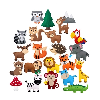 PRETTY DIY χειροποίητες κούκλες από φελτ, μη υφαντό ύφασμα, συσκευασία σε σακούλα OPP, για το Φεστιβάλ Tanabata