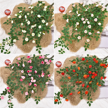 Plastikinis dirbtinis vijoklis su gėlėmis vidaus apdailai; Medžiaga: 3238504; Įvairovė: Daisy; Paskirtis: Kita